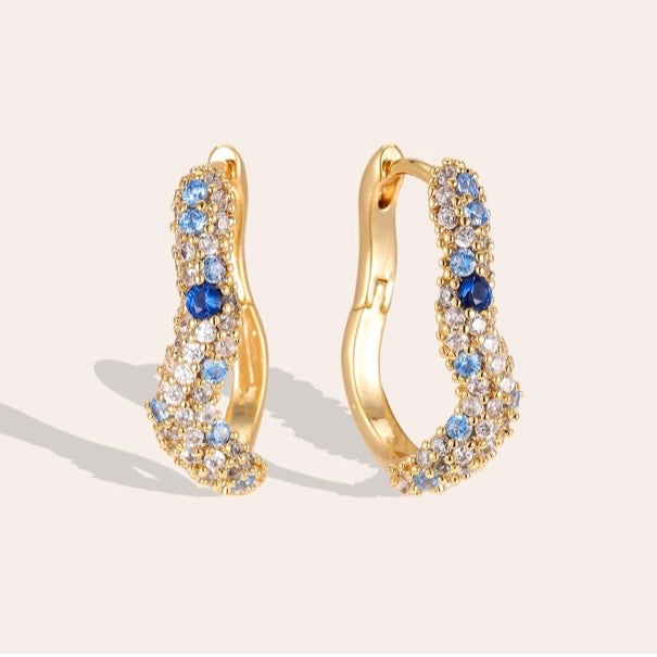 PRE ORDER | Ocean Sparkle Hoops