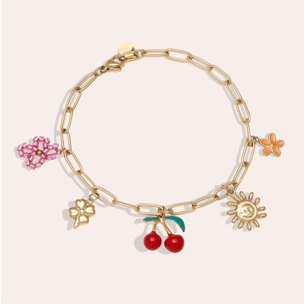 PRE ORDER | Cherry Soleil Charm Bracelet