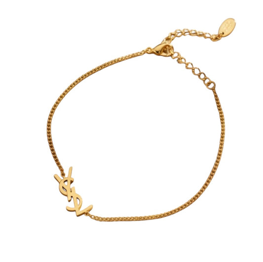 Logo Chain Bracelet – Gold