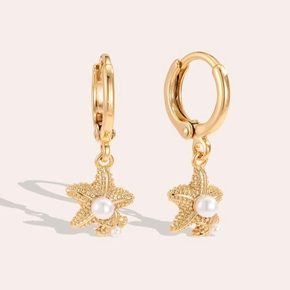 PRE ORDER | Pearl Starfish Earrings