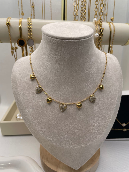 Many Sweet Hearts necklace
