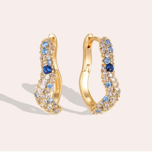 PRE ORDER | Ocean Sparkle Hoops