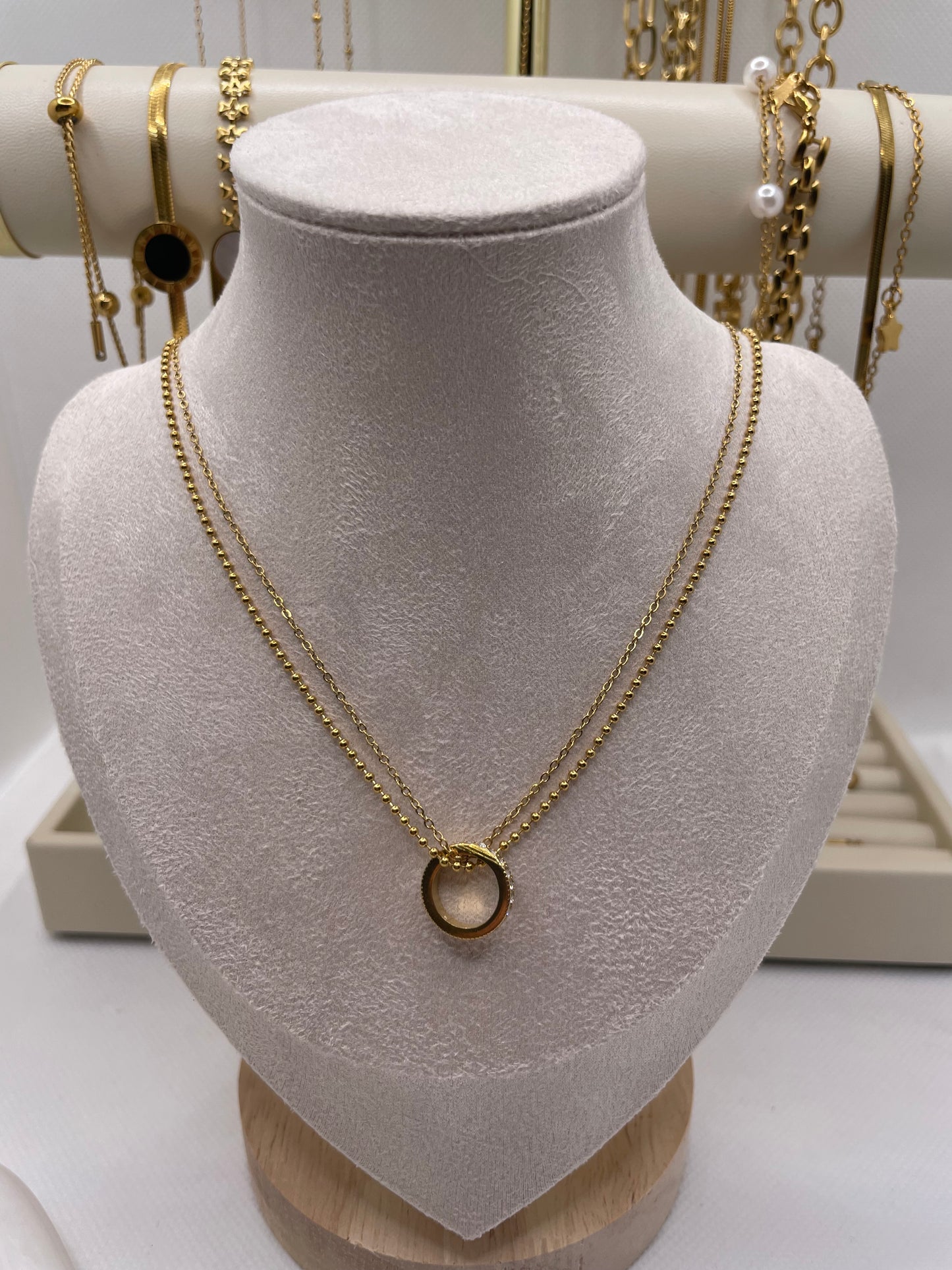 Mini Diamond Ring necklace