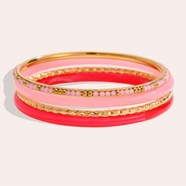 PRE ORDER | Pink Paradise Bangle Set