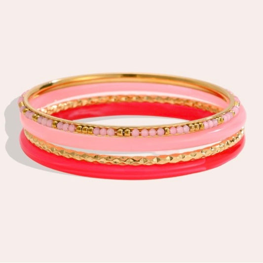PRE ORDER | Pink Paradise Bangle Set