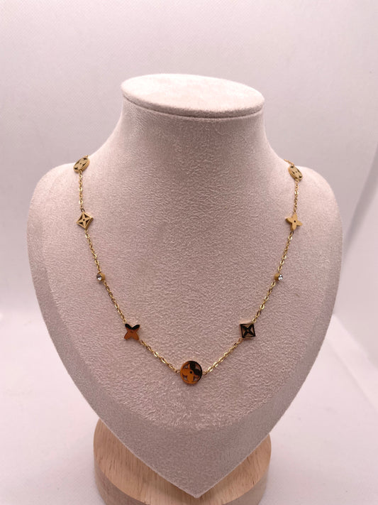 Mini Charm Gold Necklace – Dainty Designer Style Layering Chain