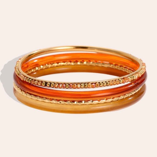 PRE ORDER | Sunset Glow Bangle Set