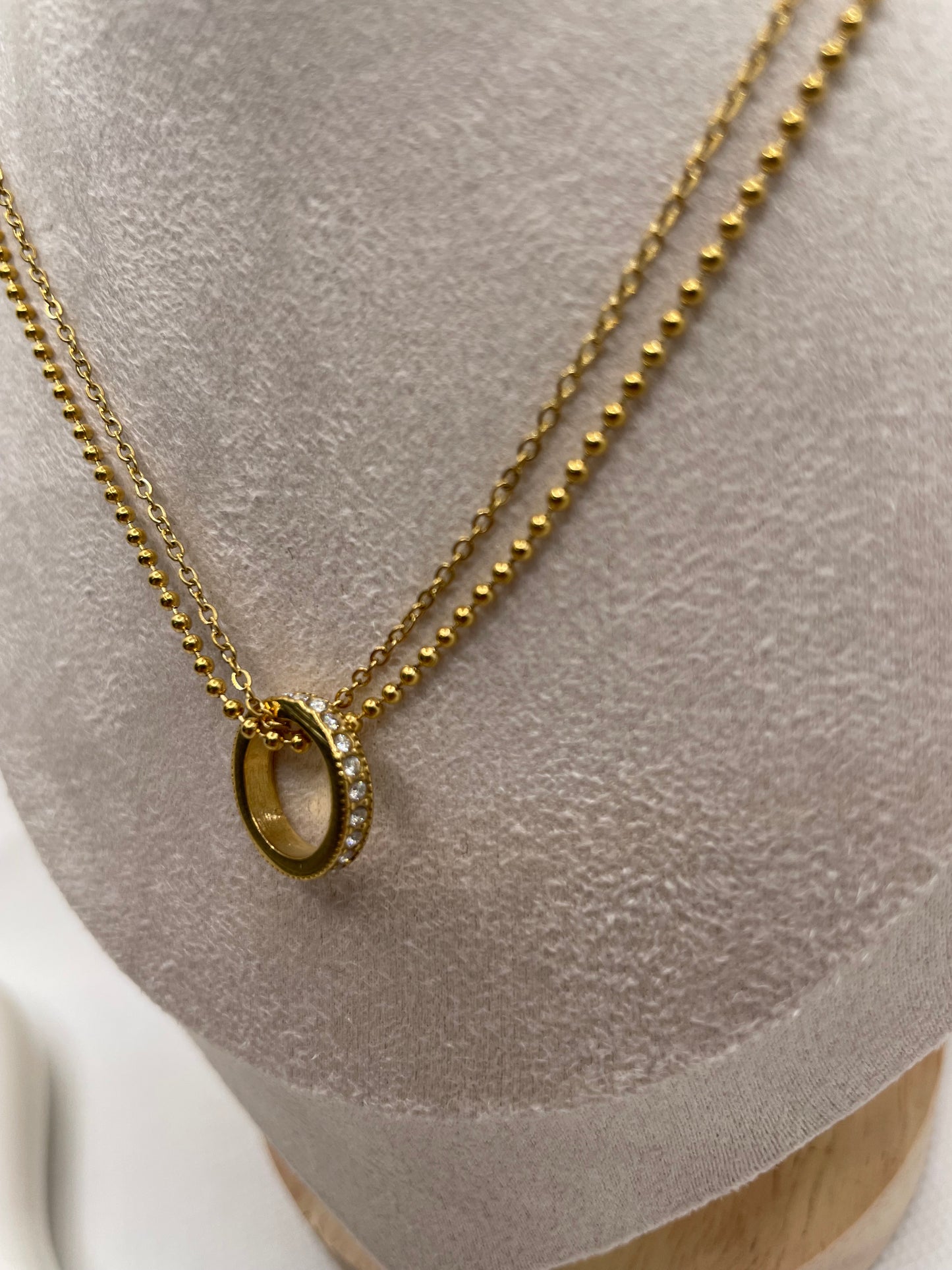 Mini Diamond Ring necklace
