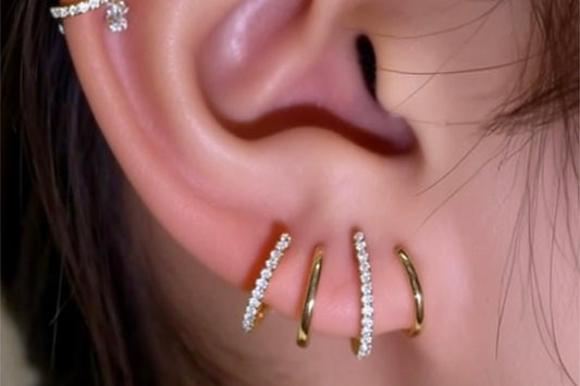 Luxe Triple Illusion Hoop Earrings